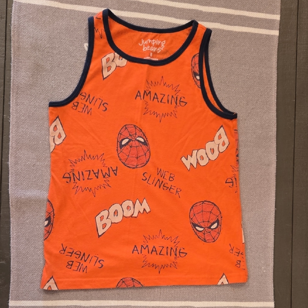 Jumping Beans Orange Superhero Tank Top